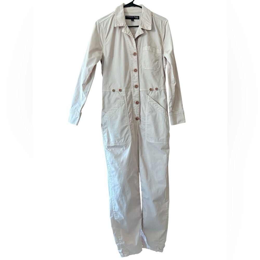 Veronica Beard Wren Boiler Jumpsuit. Pink size small - Picture 2 of 13